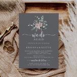 Convite Cinzas Rosa Rosa Clássica Que Votamos Renovação<br><div class="desc">Esta cinza de rosas rosa clássica que fazemos novamente promete um convite de renovação é perfeito para um evento rústico. O design apresenta elegantes rosas rosa poeirentas e poeirentas e folhagem verde,  perfeitamente reunidas em belos buquês com fundo de cinza.</div>