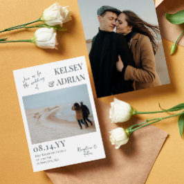 Convite Cinzas se juntam ao casamento de fotos da tipograf