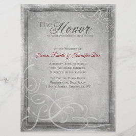 Convite cinzento subtil da elegância