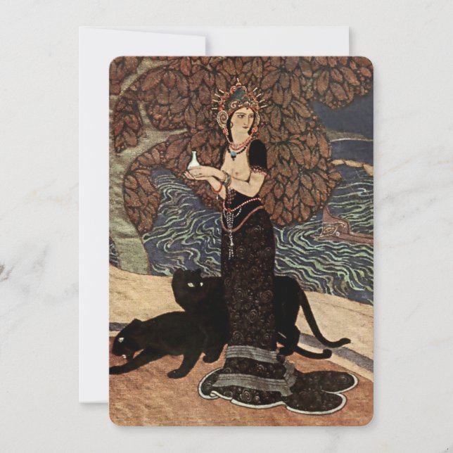 Convite “Circe, a Feiticeira” por Edmund Dulac (Frente)