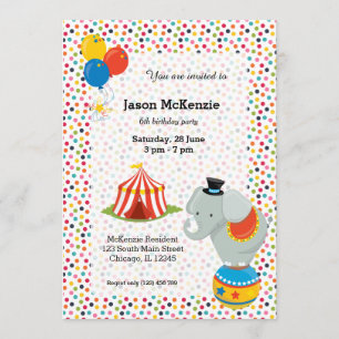 Convite Circo