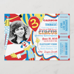 Convite Circo de Carnaval Palma de Aniversário