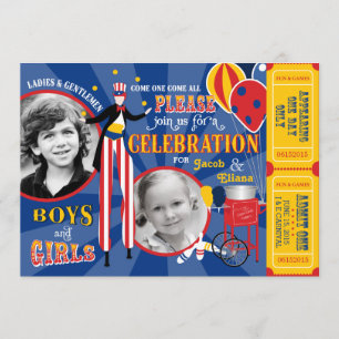 Convite Circo do Carnaval Andarilhos de Perna de Pau Malab