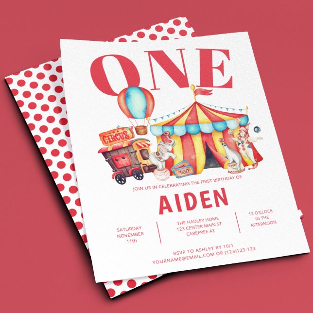 Convite Circo do Carnaval Grande Top 1º Aniversário (Criador carregado)