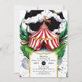Convite Circo Festivo Whimsso Aniversário