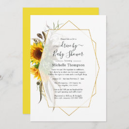 Convite Circuito Geométrico De Sunflower Summer Por Chá