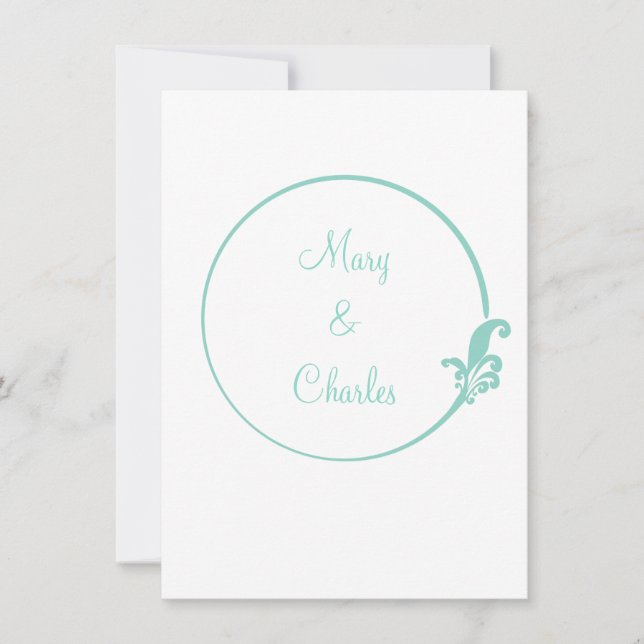 Convite Círculo Fleur-de-Lis (Frente)