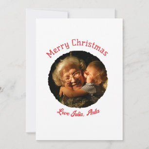 Convite Círculo fotográfico da neta Feliz de Natal
