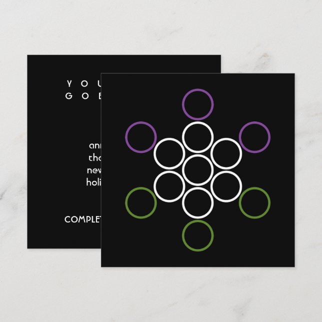 Convite círculos sagrados gêneroQueer (Frente/Verso)