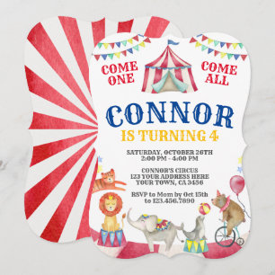 Convite Circus Birthday