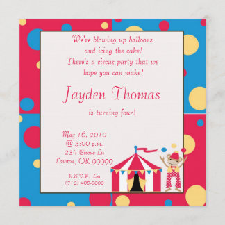 Convite Circusparty, estamos a explodir balões...