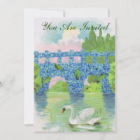Convite Cisne Branco Vintage
