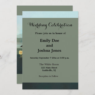 Convite cisnes brancas de pássaro de audubon do cisne