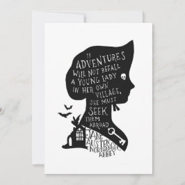 Convite Cita de Aventuras Northanger Abbey