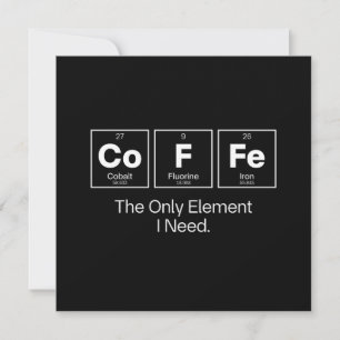 Convite Citação de Química do Café – O Único Elemento que 