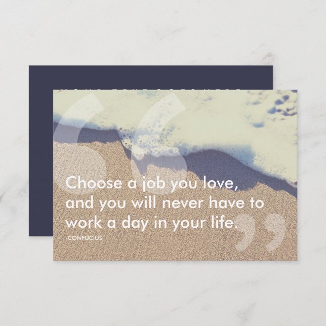 Convite citação de sucesso confusa (Frente/Verso)