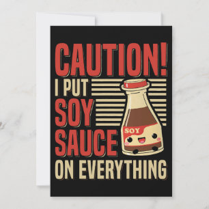 Convite Citação do Costume Soy Sauce para Especialista em 