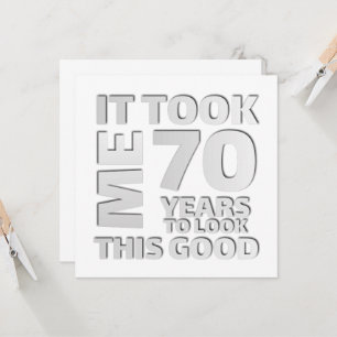 Convite Citação engraçada de 70 anos
