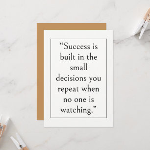 Convite Citação Inspiradora de Sucesso e Negócios, Moderna