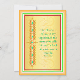 Convite Citação inspiradora no elegante design decorativo