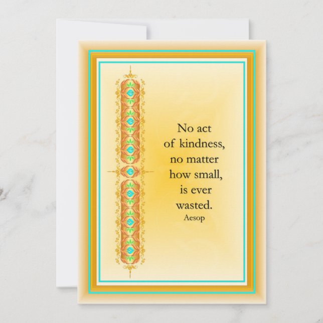 Convite Citação inspiradora no elegante design decorativo (Frente)