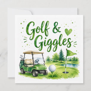 Convite Citações engraçadas de golfe para golfista no camp