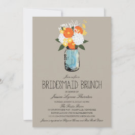 Convite Citrus Bloom Mason Jar | Bridesmaid Brunch