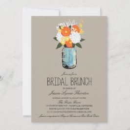 Convite Citrus Bloom Mason Jar| Bridesmaid Brunch