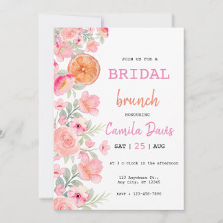 Convite Citrus Bridal Brunch