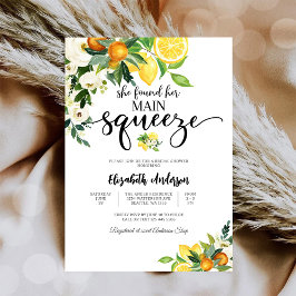 Convite Citrus Floral Bridal Shower Invitation