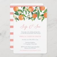 Citrus fruta laranjas Sip and See Party, Baby Girl