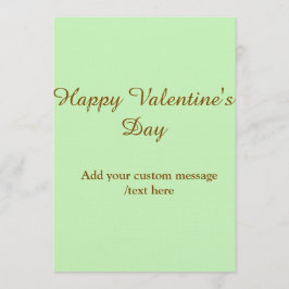Convite Citrus green brown happy Valentine's day simple