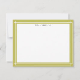 Convite Citrus Green Frame Note Card