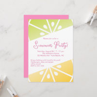 Citrus Lemon Limão Pink & Yellow Summer Party