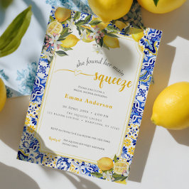 Convite Citrus Mediterranean Main Squeeze Bridal Shower In