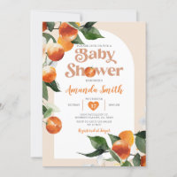 Citrus Orange Chá de fraldas Summer Tropical Flora