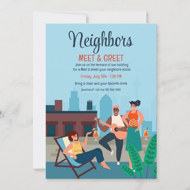 Convite City Rooftop Party (Frente)