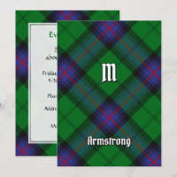 Convite Clan Armstrong Tartan