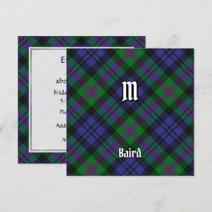 Convite Clan Baird Tartan