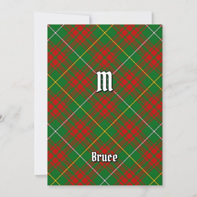 Convite Clan Bruce Hunting Tartan (Frente)