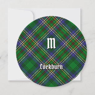Convite Clan Cockburn Tartan