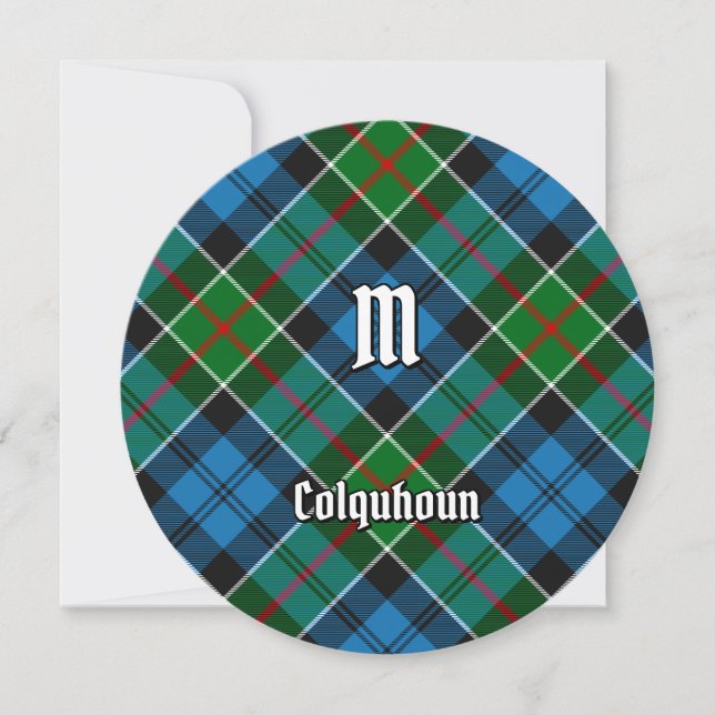 Convite Clan Colquhoun Tartan (Frente)