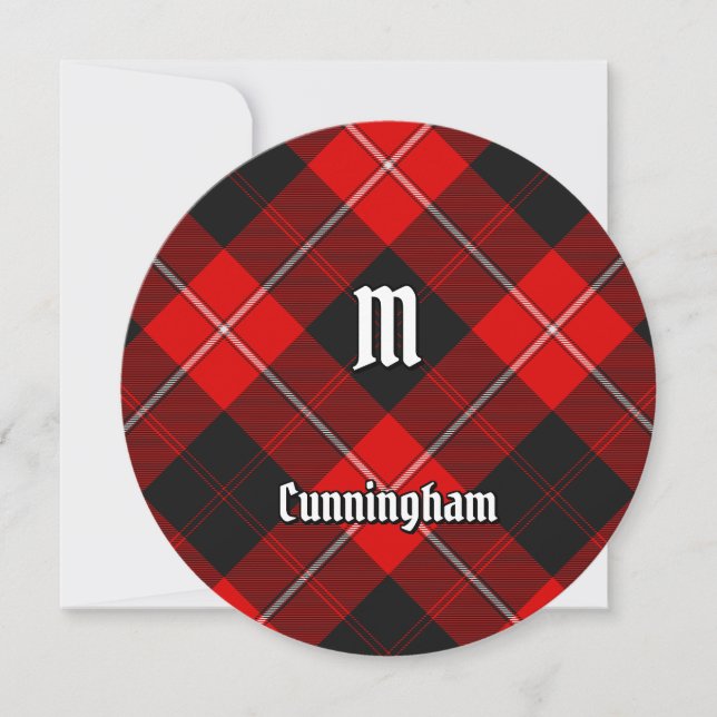 Convite Clan Cunningham Tartan (Frente)
