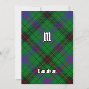 Convite Clan Davidson Tartan