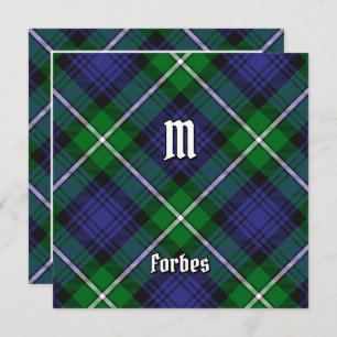 Convite Clan Forbes Tartan