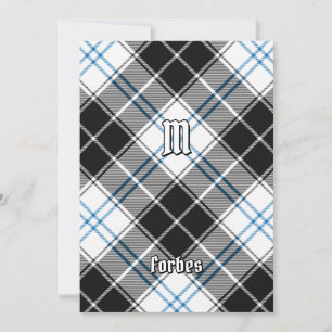 Convite Clan Forbes Vestido Tartan