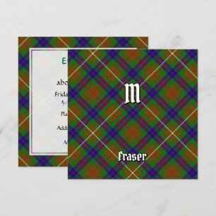 Convite Clan Fraser caçando Tartan