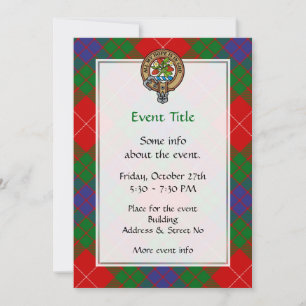 Convite Clan Fraser Crest