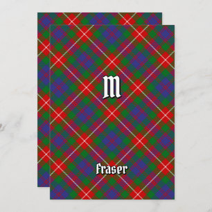 Convite Clan Fraser de Lovat Tartan