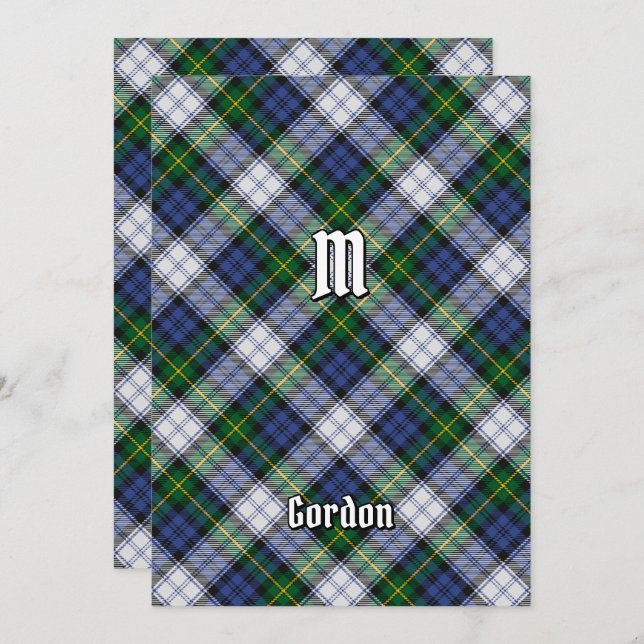 Convite Clan Gordon Dress Tartan Invitation (Frente/Verso)